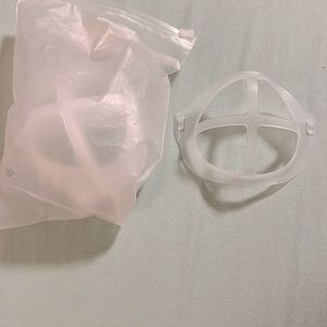 New 3D Face mask brackets reusable clear-10
